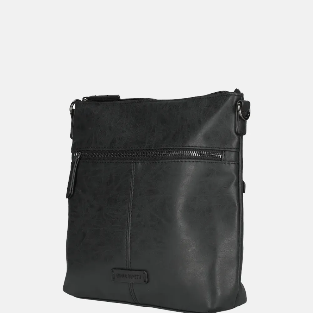 Crossbody Tassen^Enrico Benetti Indy crossbody tas zwart