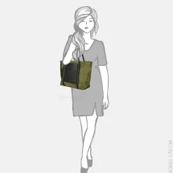 Shoppers^Enrico Benetti Izzy shopper olijfgroen