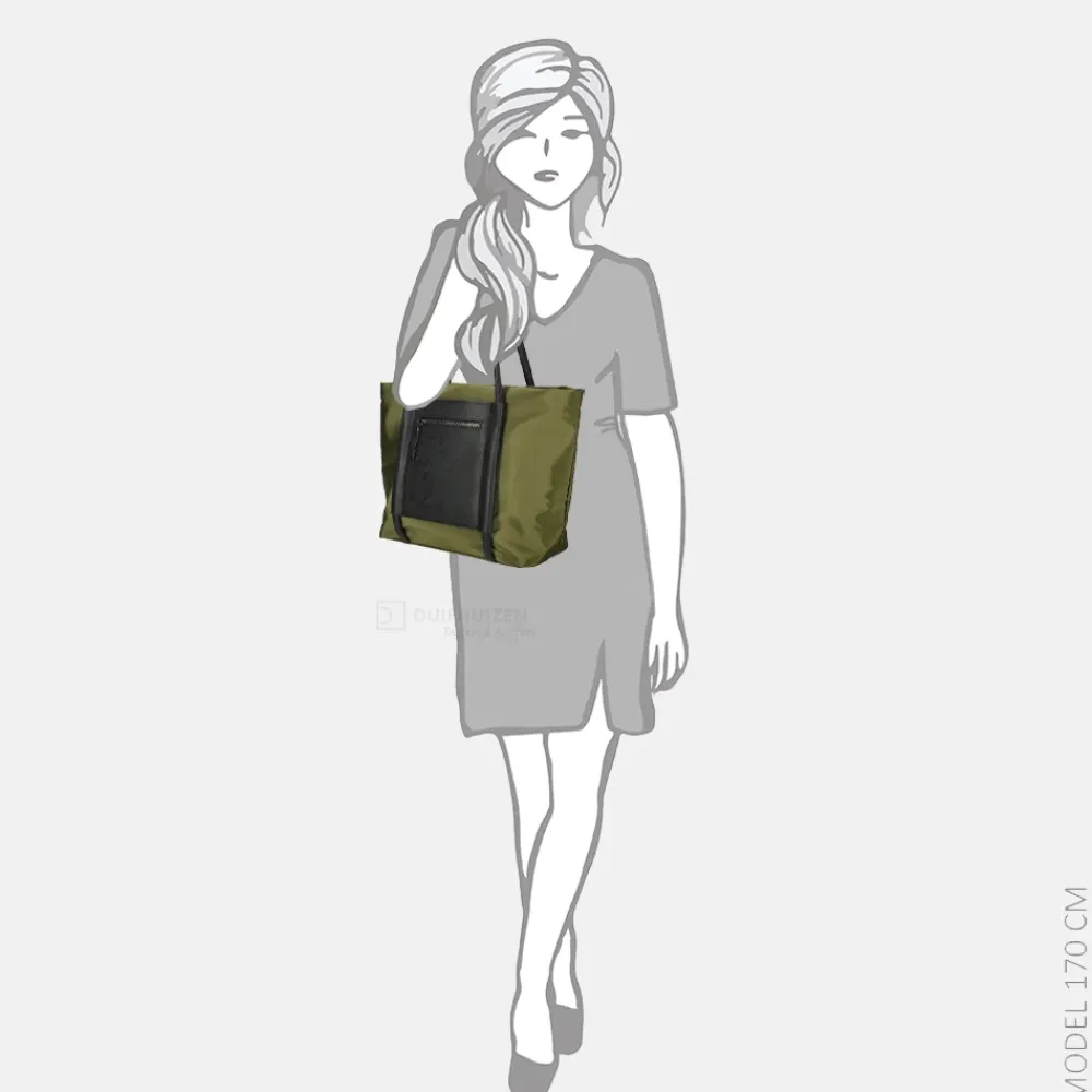 Shoppers^Enrico Benetti Izzy shopper olijfgroen