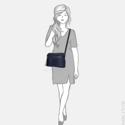 Crossbody Tassen^Enrico Benetti Janice crossbody tas blue
