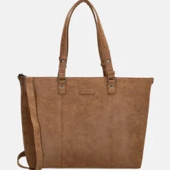 Schoolhandtassen | Shoppers^Enrico Benetti Kate shopper 15 inch camel