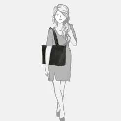 Schoolhandtassen | Shoppers^Enrico Benetti Kate shopper 15 inch black