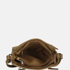 Schoudertassen^Enrico Benetti Kylie schoudertas camel