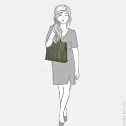 Shoppers^Enrico Benetti Kylie shopper olijfgroen