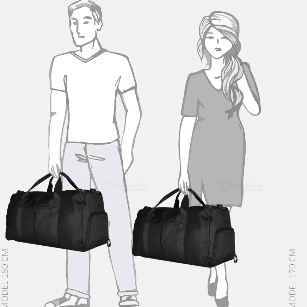 Handbagage Tassen | Weekendtassen^Enrico Benetti Lakers weekendtas zwart