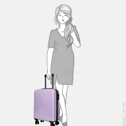 Handbagage Koffers^Enrico Benetti Louisville handbagage koffer 55 cm lila