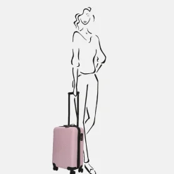 Handbagage Koffers^Enrico Benetti Louisville koffer 55 cm pink