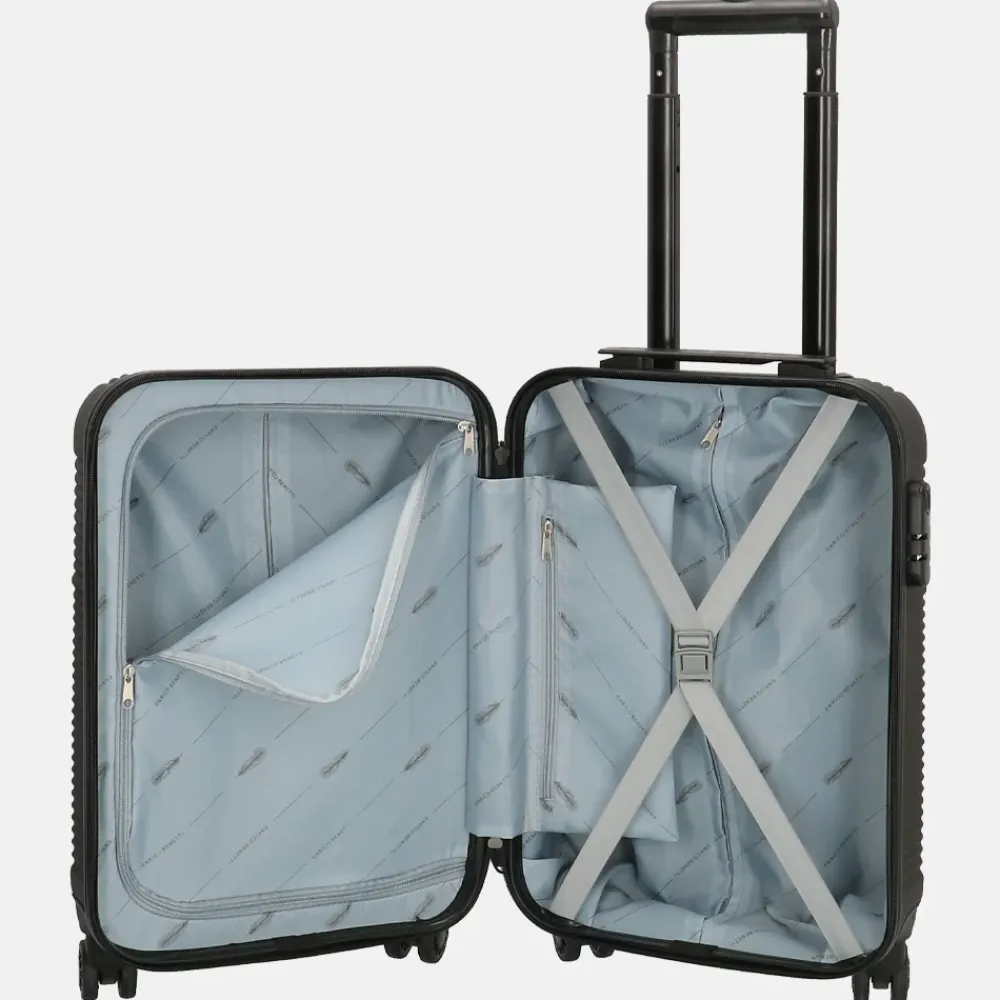 Handbagage Koffers^Enrico Benetti Louisville koffer 55 cm black