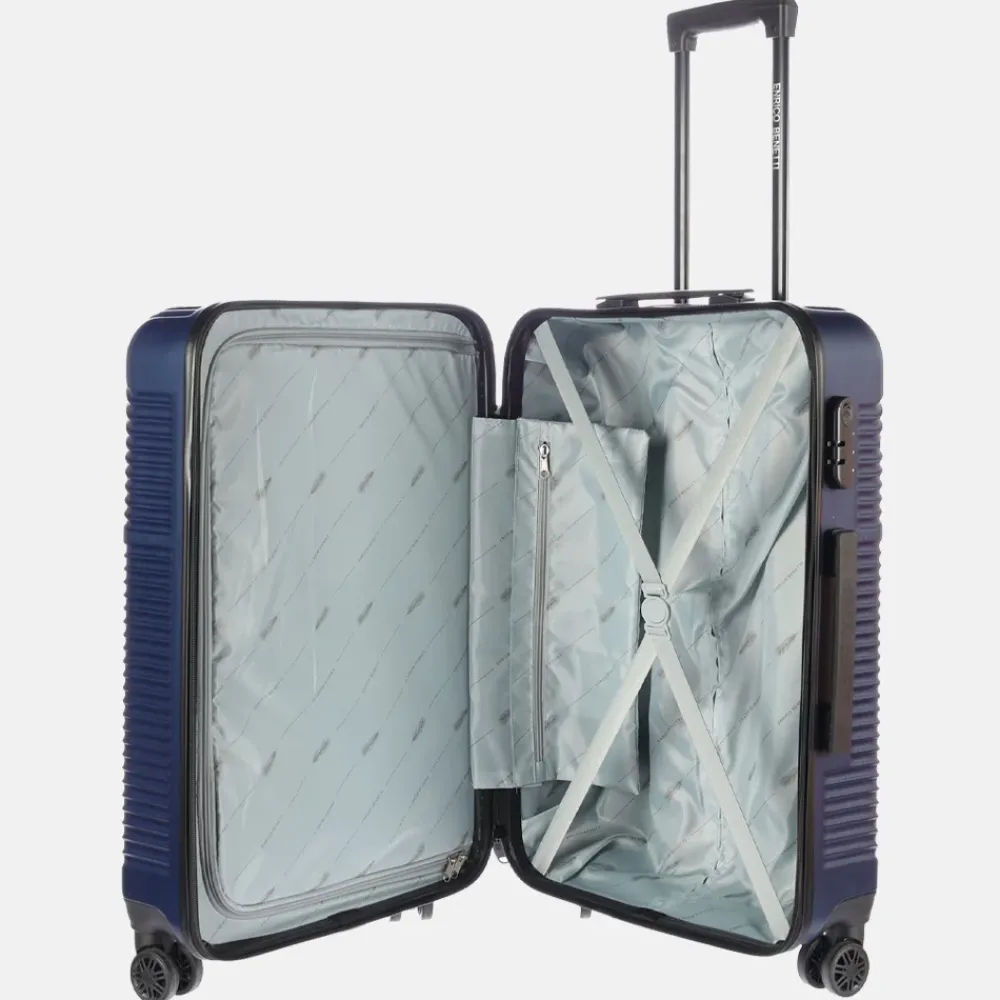 Reiskoffers^Enrico Benetti Louisville koffer 65 cm blauw
