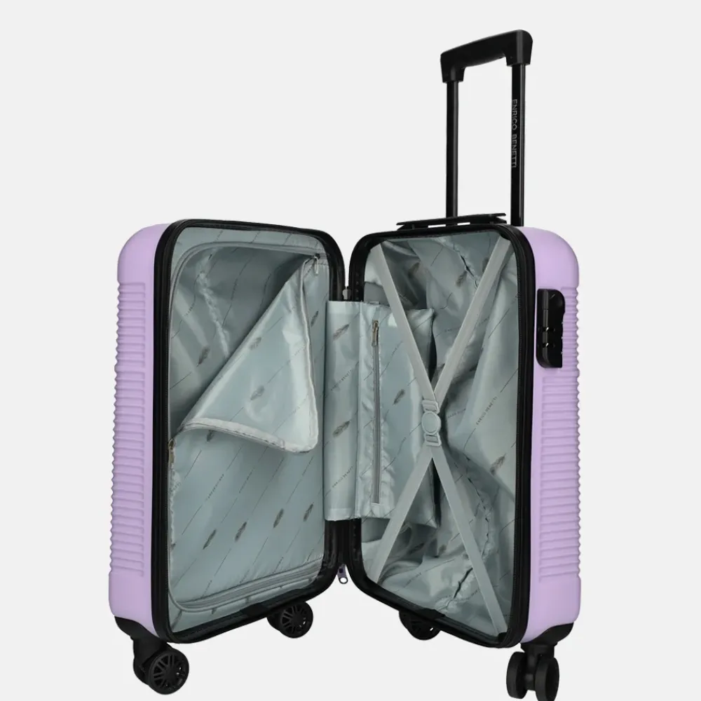Handbagage Koffers^Enrico Benetti Louisville handbagage koffer 55 cm lila