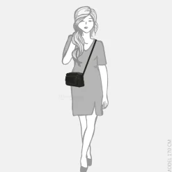 Crossbody Tassen^Enrico Benetti Noumea crossbody tas zwart