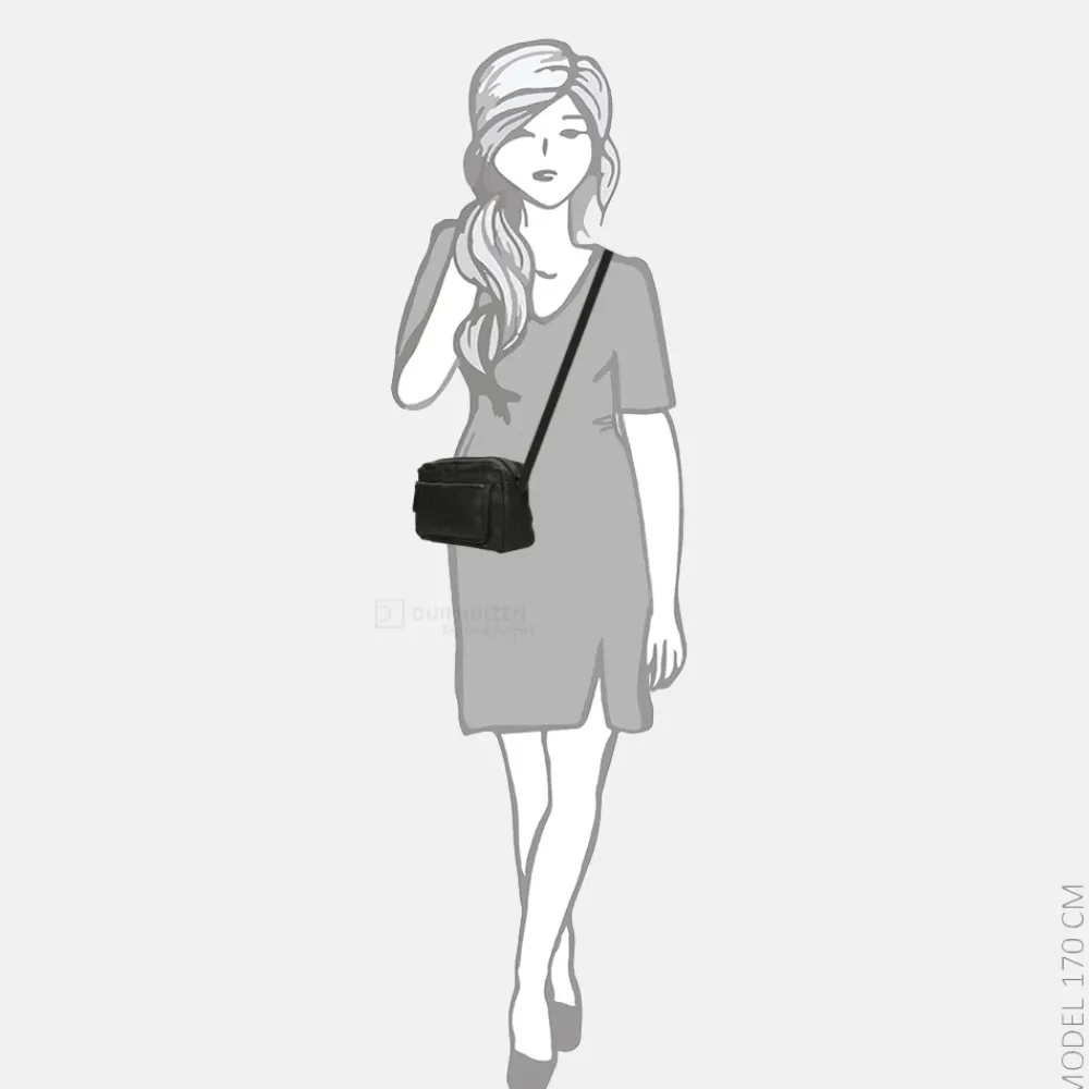Crossbody Tassen^Enrico Benetti Noumea crossbody tas zwart