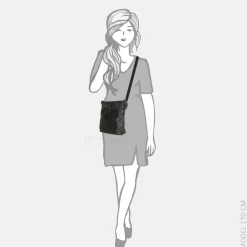 Crossbody Tassen^Enrico Benetti Noumea crossbody tas black
