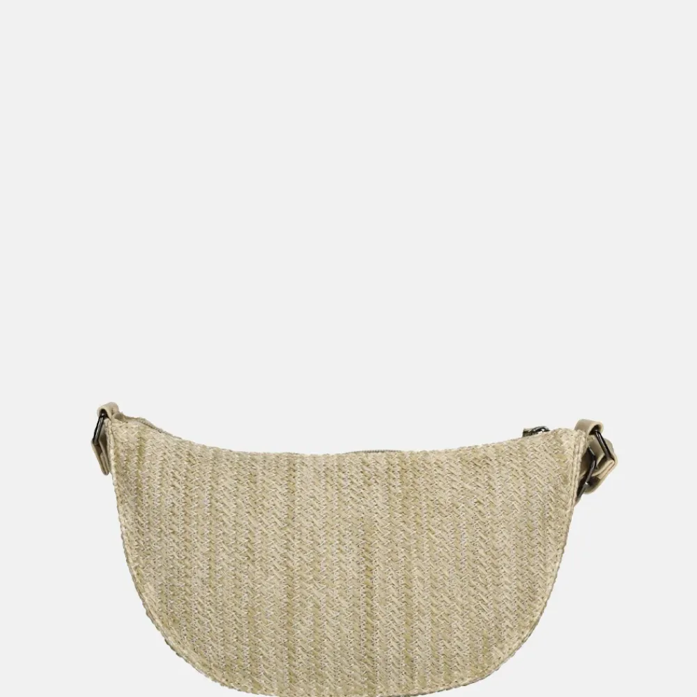 Crossbody Tassen^Enrico Benetti Raffia Banana crossbody tas natuur