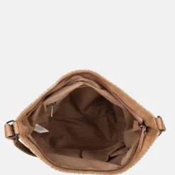 Crossbody Tassen^Enrico Benetti Raffia crossbody tas M misty rose