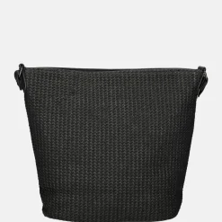 Crossbody Tassen^Enrico Benetti Raffia crossbody tas M zwart