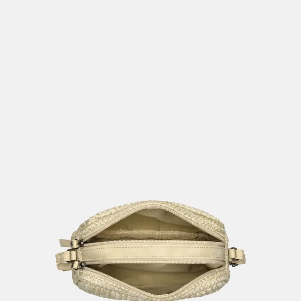 Crossbody Tassen^Enrico Benetti Raffia crossbody tas natuur