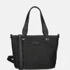 Handtassen^Enrico Benetti Raffia handtas S zwart