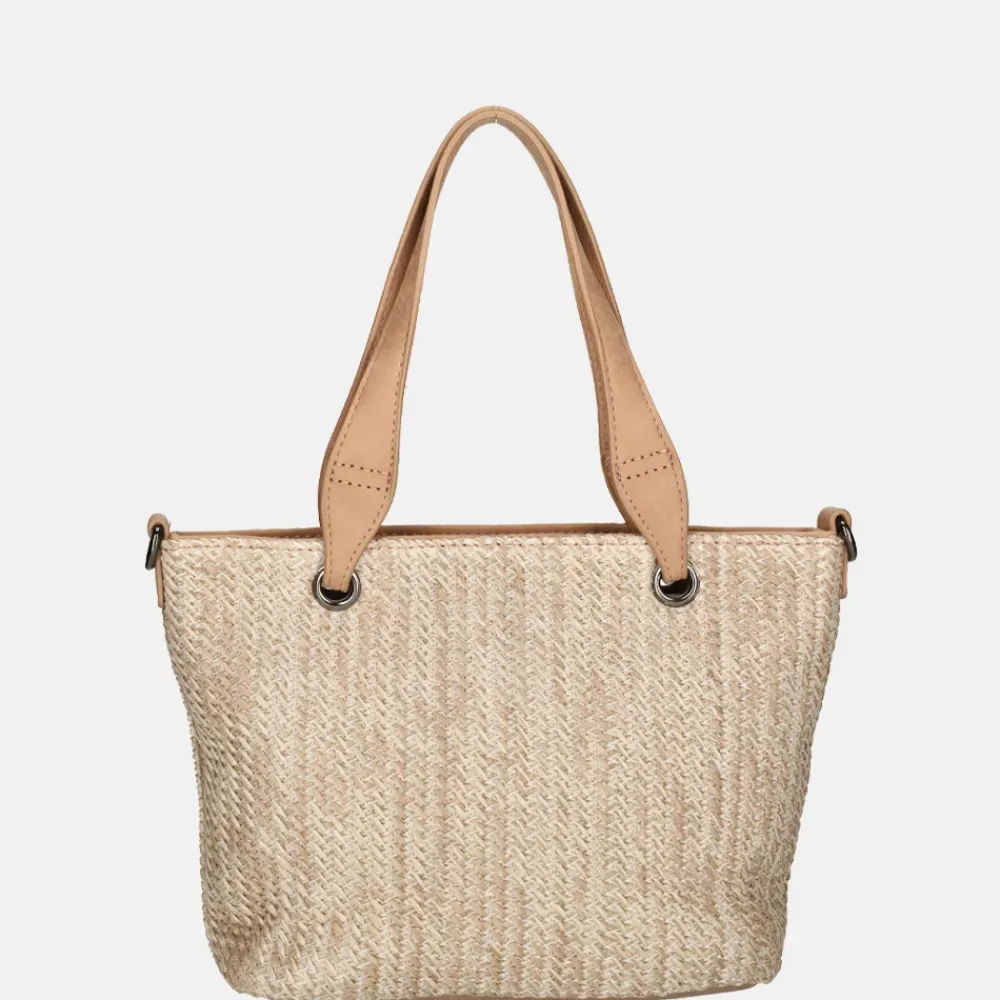 Handtassen^Enrico Benetti Raffia handtas S misty rose