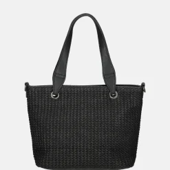 Handtassen^Enrico Benetti Raffia handtas S zwart