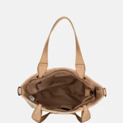 Handtassen^Enrico Benetti Raffia handtas S misty rose