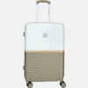 Reiskoffers^Enrico Benetti reiskoffer 65 cm taupe-ivoor