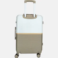 Reiskoffers^Enrico Benetti reiskoffer 65 cm taupe-ivoor