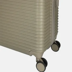 Reiskoffers^Enrico Benetti reiskoffer 65 cm taupe-ivoor