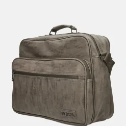 Heren Laptoptassen | Dames Laptoptassen^Enrico Benetti Rotterdam laptoptas 15 inch middentaupe