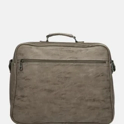 Heren Laptoptassen | Dames Laptoptassen^Enrico Benetti Rotterdam laptoptas 15 inch middentaupe