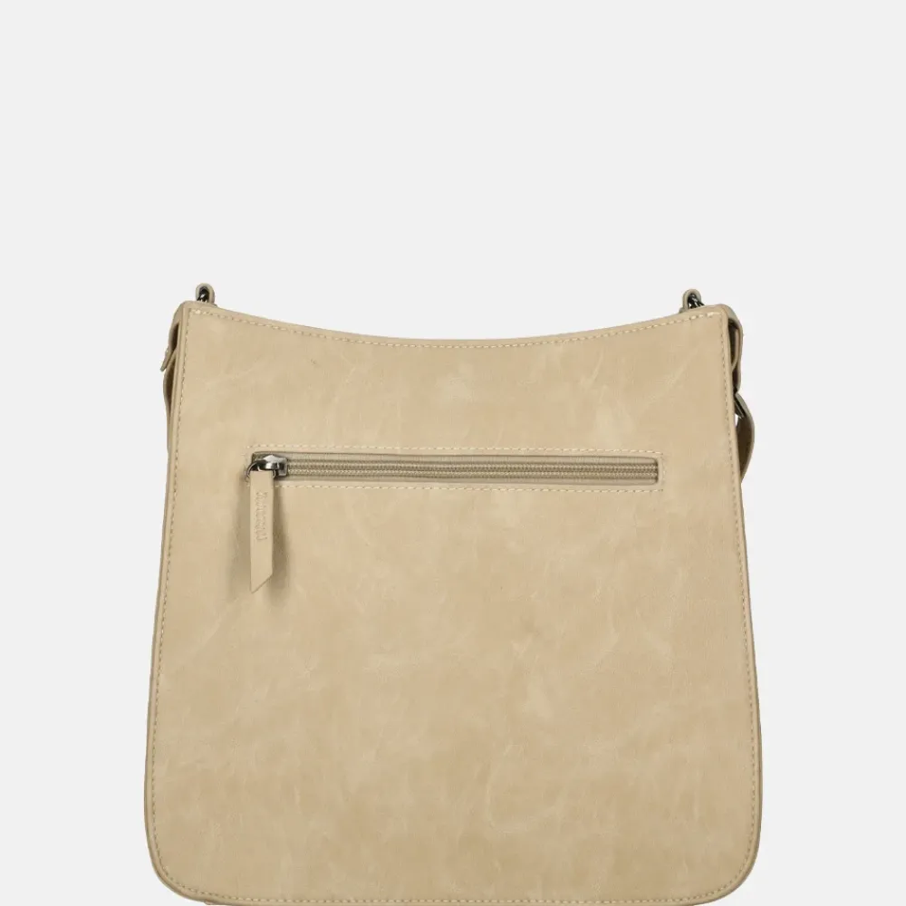 Schoudertassen^Enrico Benetti Roza schoudertas taupe