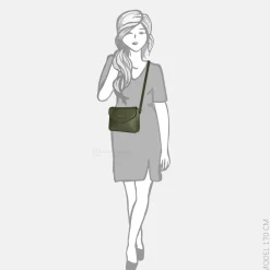 Crossbody Tassen^Enrico Benetti Sarah crossbody tas olijfgroen