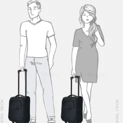 Handbagage Tassen | Underseaters^Enrico Benetti Upright underseater zwart