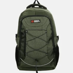School Rugzakken | School Rugzakken^Enrico Benetti Yellow Stone rugzak 15 inch olijf