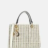 Handtassen^Firenze Bouclé handtas white