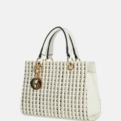 Handtassen^Firenze Bouclé handtas white
