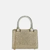 Handtassen^Firenze buideltas glitter light gold