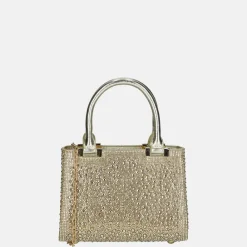 Handtassen^Firenze buideltas glitter light gold