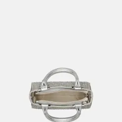 Handtassen^Firenze buideltas glitter silver