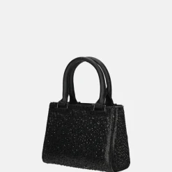 Handtassen^Firenze buideltas glitter black