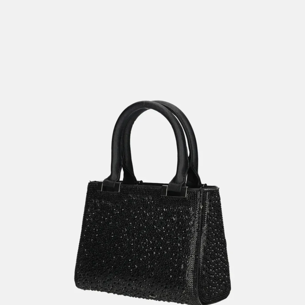 Handtassen^Firenze buideltas glitter black