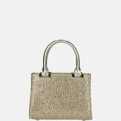 Handtassen^Firenze buideltas glitter light gold