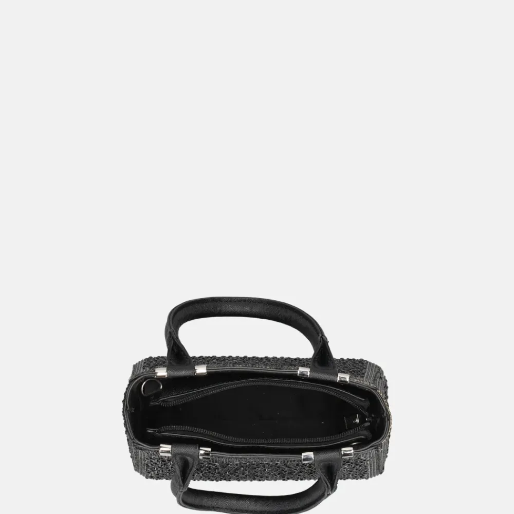 Handtassen^Firenze buideltas glitter black