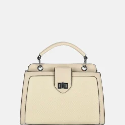 Handtassen^Firenze handtas beige