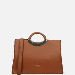 Handtassen^Firenze handtas cognac
