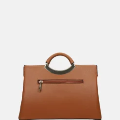 Handtassen^Firenze handtas cognac