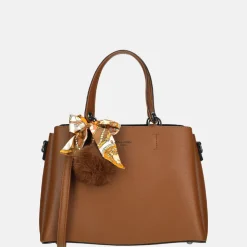 Handtassen^Firenze handtas dark brown