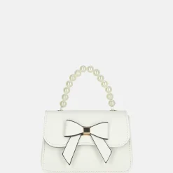 Handtassen^Firenze handtas strik xs white