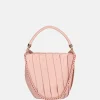 Handtassen^Firenze plissé bucket handtas pink
