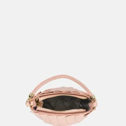 Handtassen^Firenze plissé bucket handtas pink